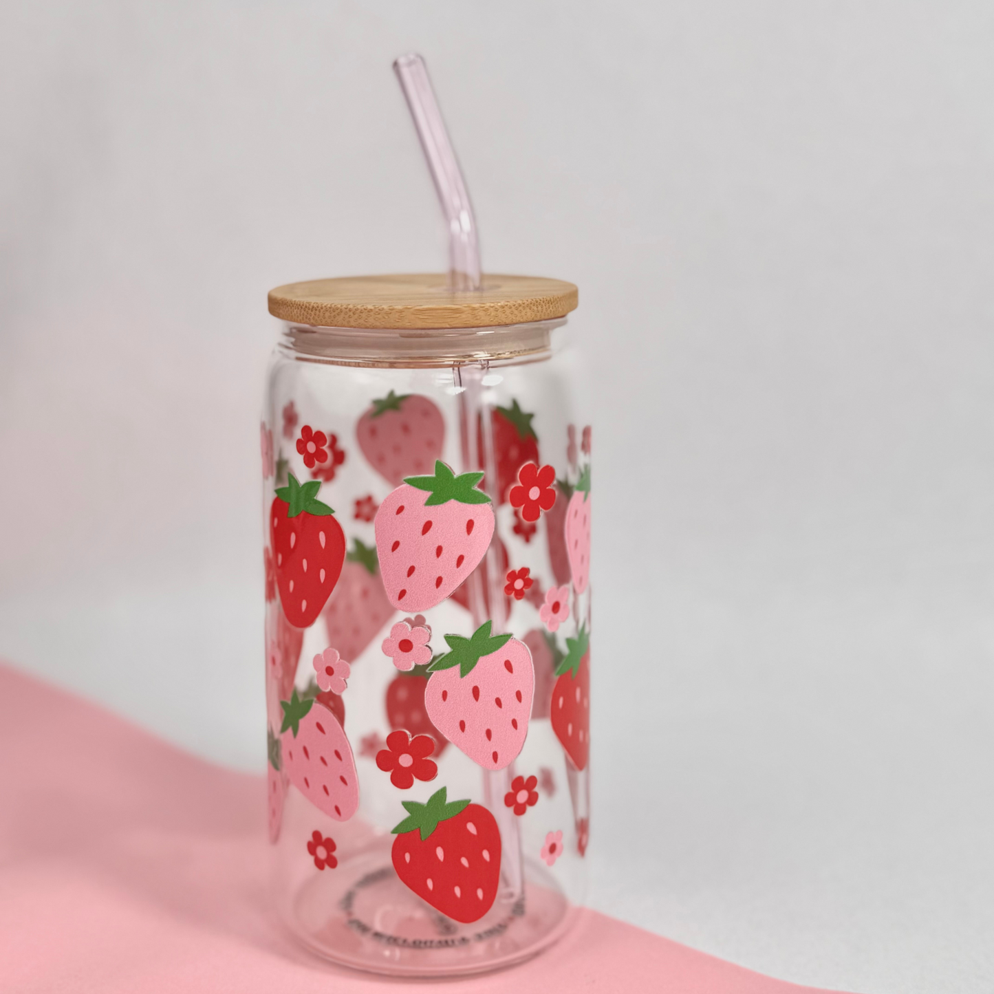 Red and Pink Strawberries