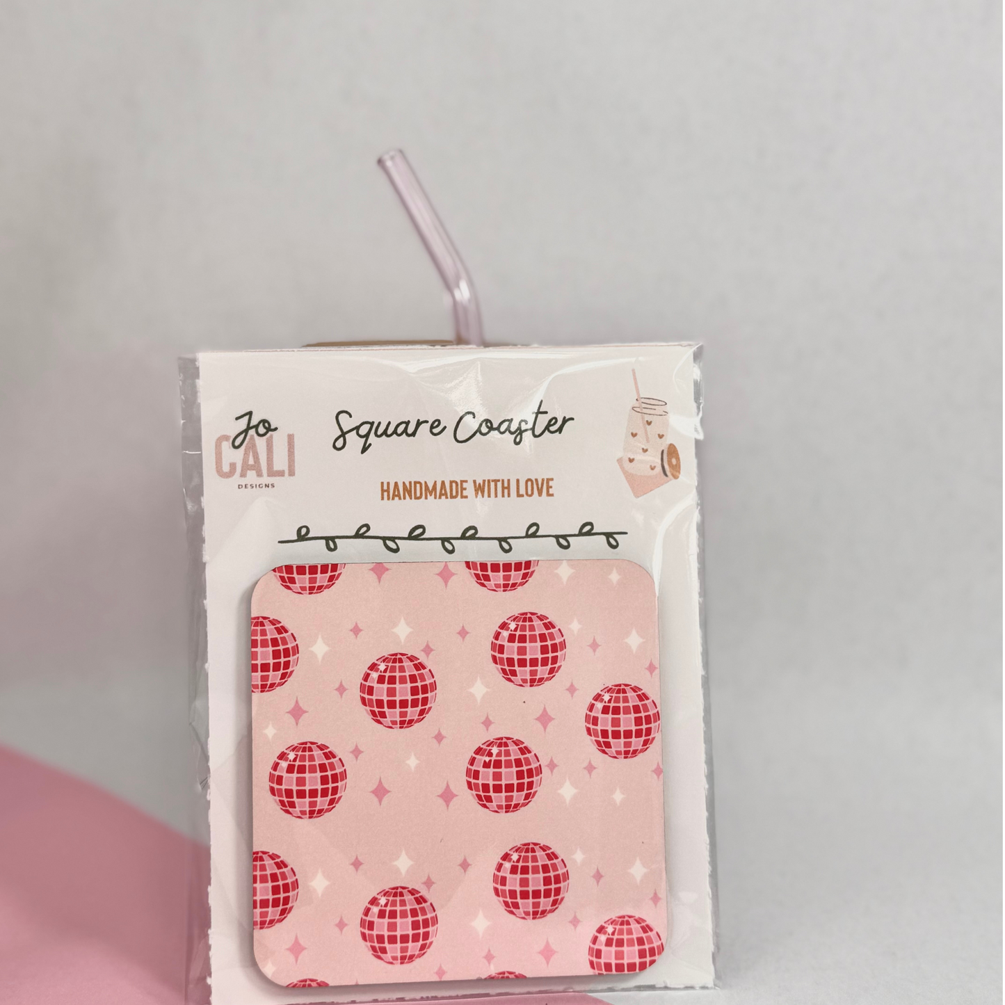 Pink Disco Coaster