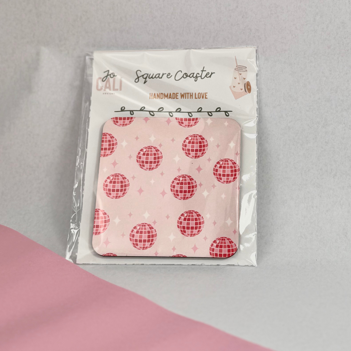 Pink Disco Coaster