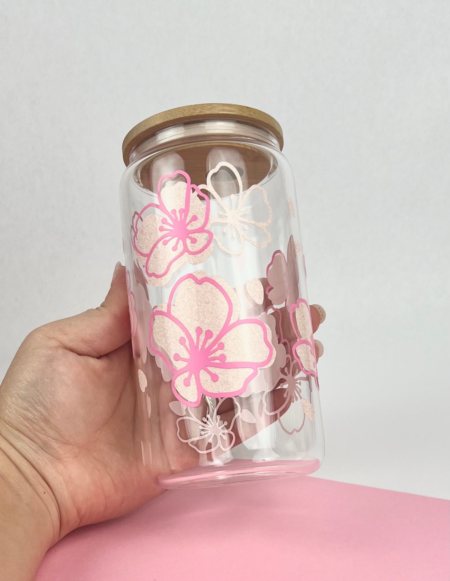 Cherry Blossom Glass Cup