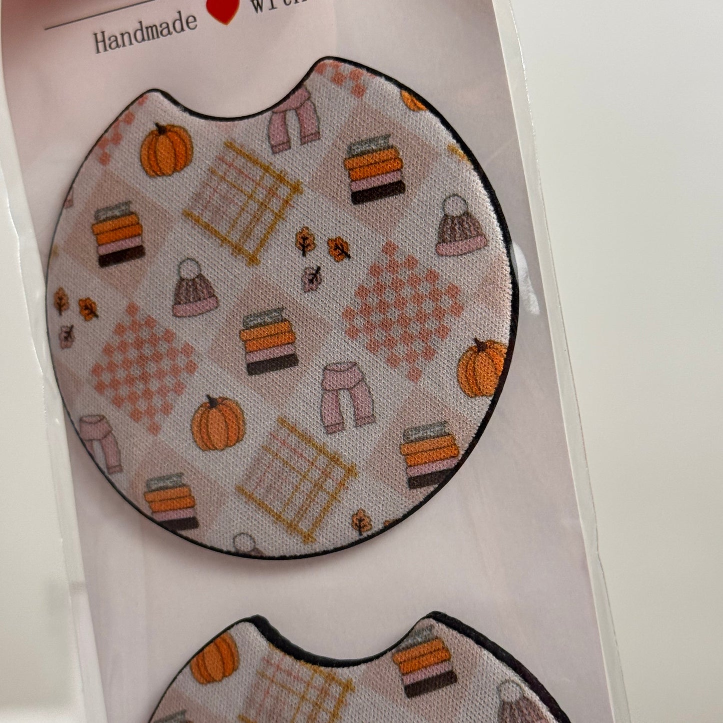 Fall Vibes Car Coasters