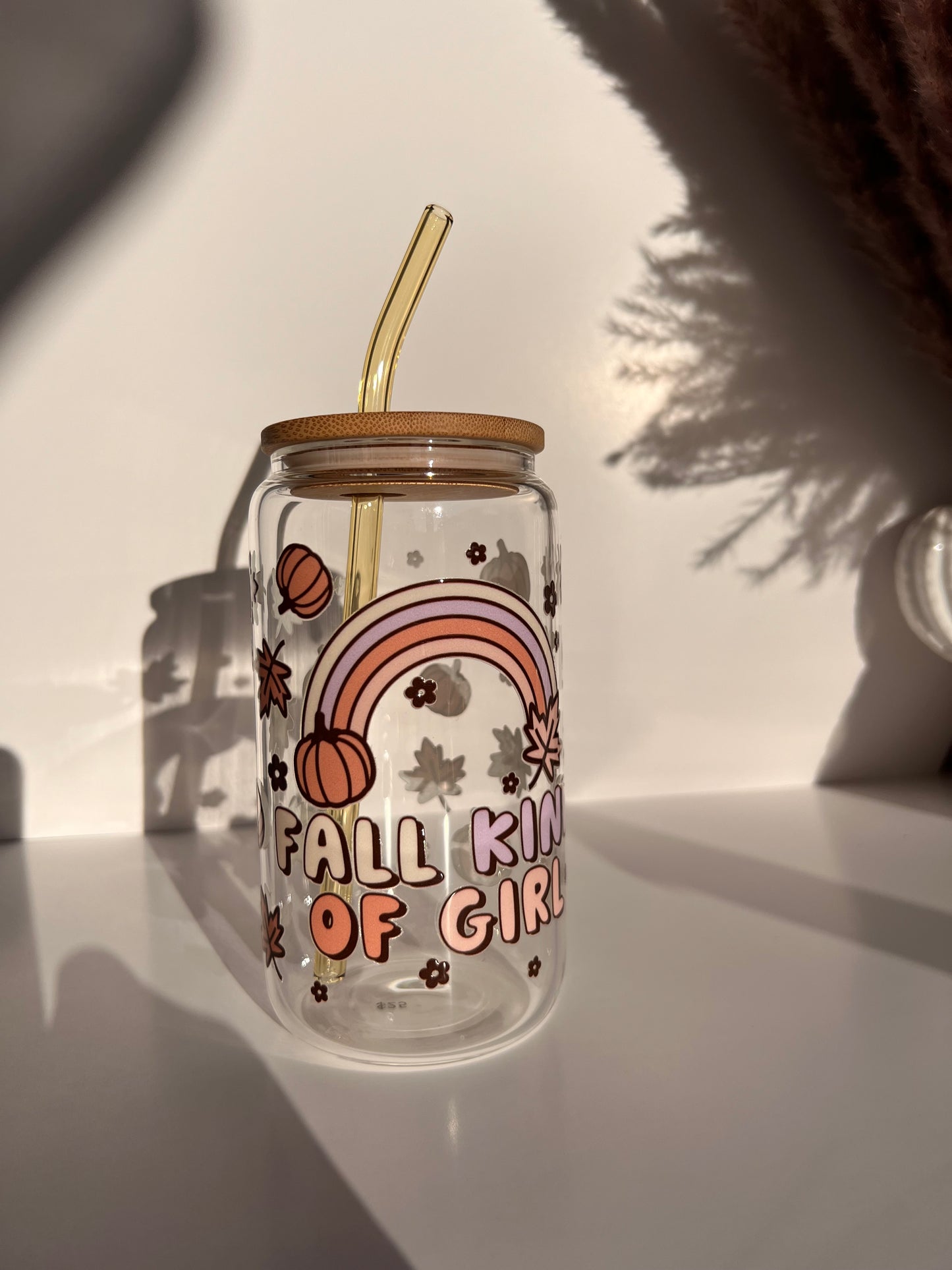 Fall Kind of Girl Glass Cup