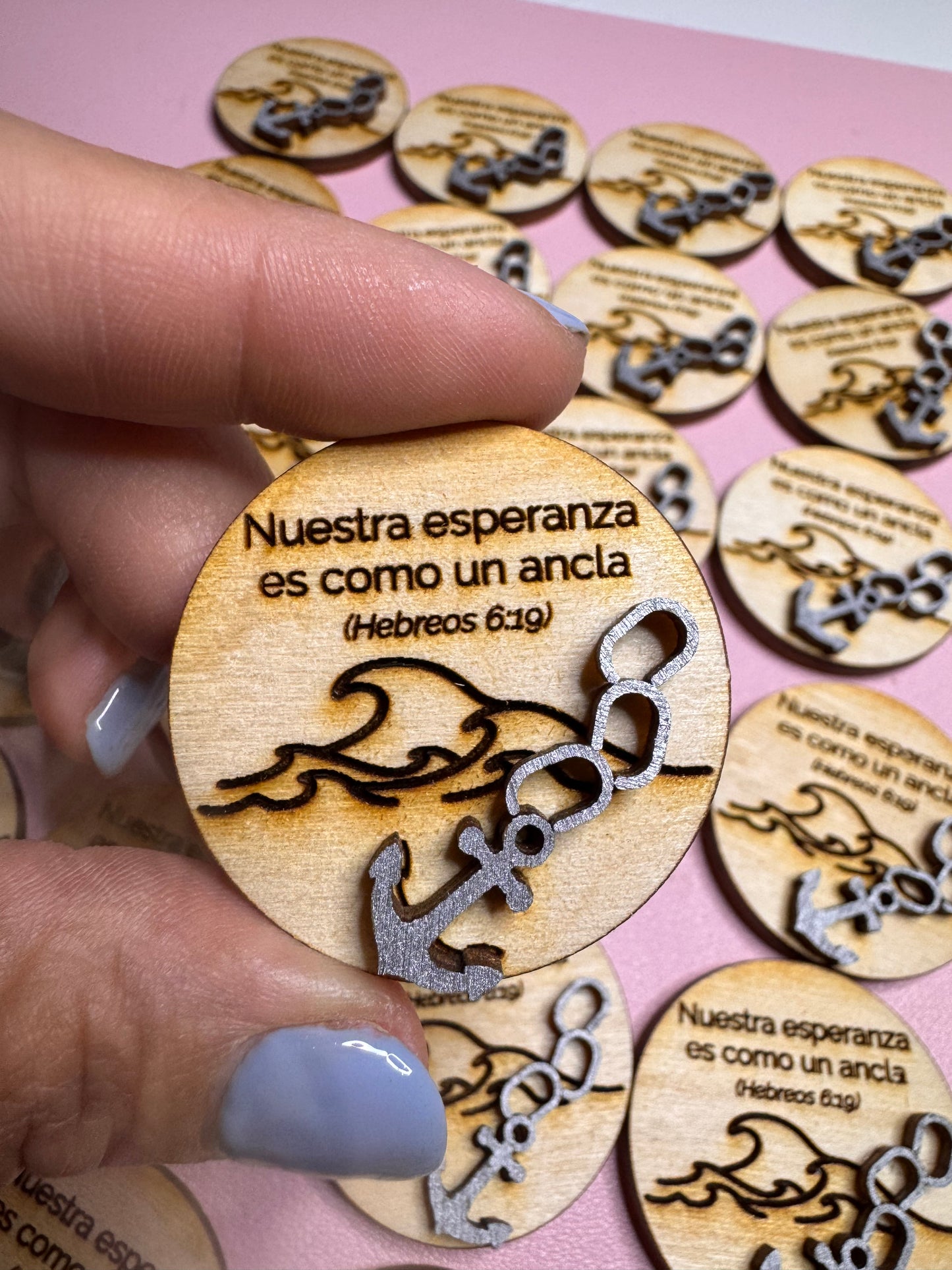 Customizable Wood Token, Coin