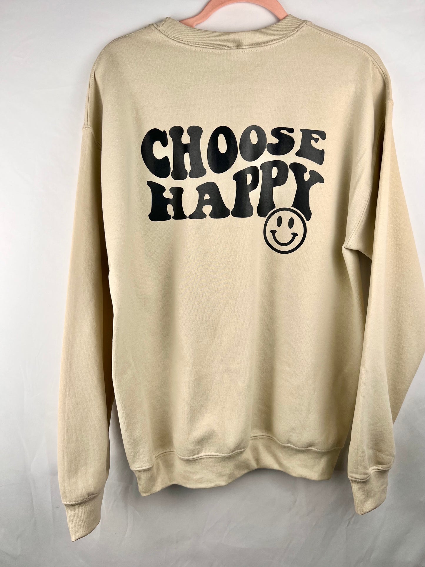 Inspirational Choose Happy Crewneck