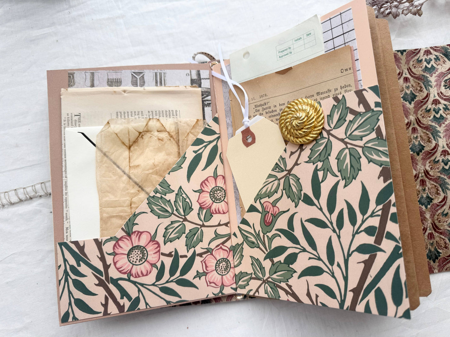 Handmade Refillable Journal + Ephemera