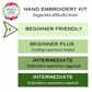 Beginner Butterfly Sampler hand embroidery kit