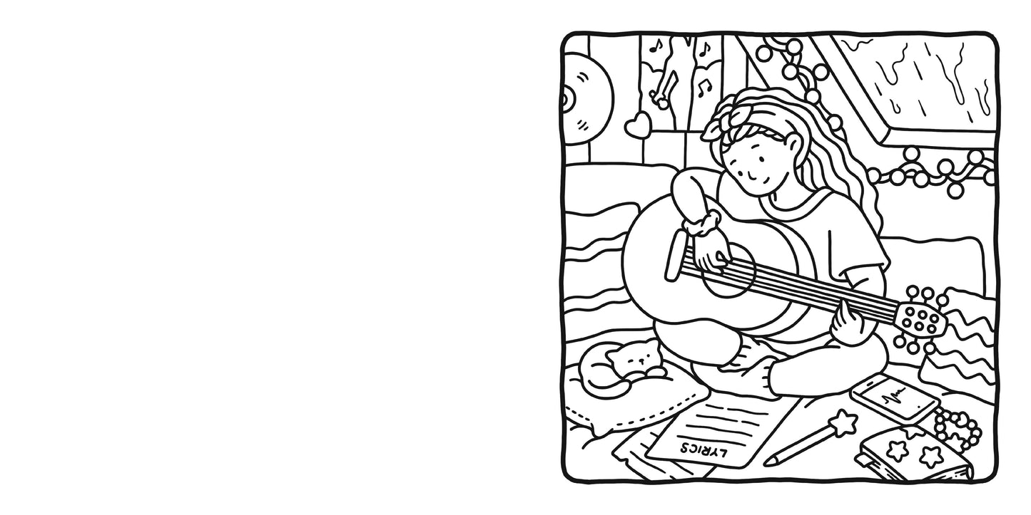 Girl Moments Coco Wyo Coloring Book