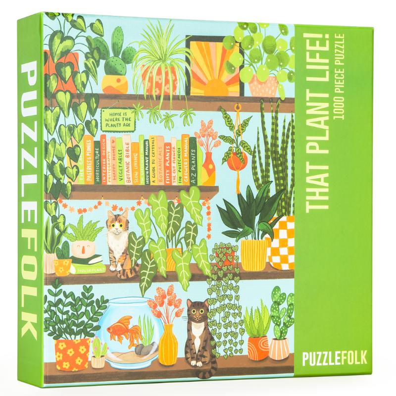 That Plant Life! 1000 Piece Plant and Cat Puzzle