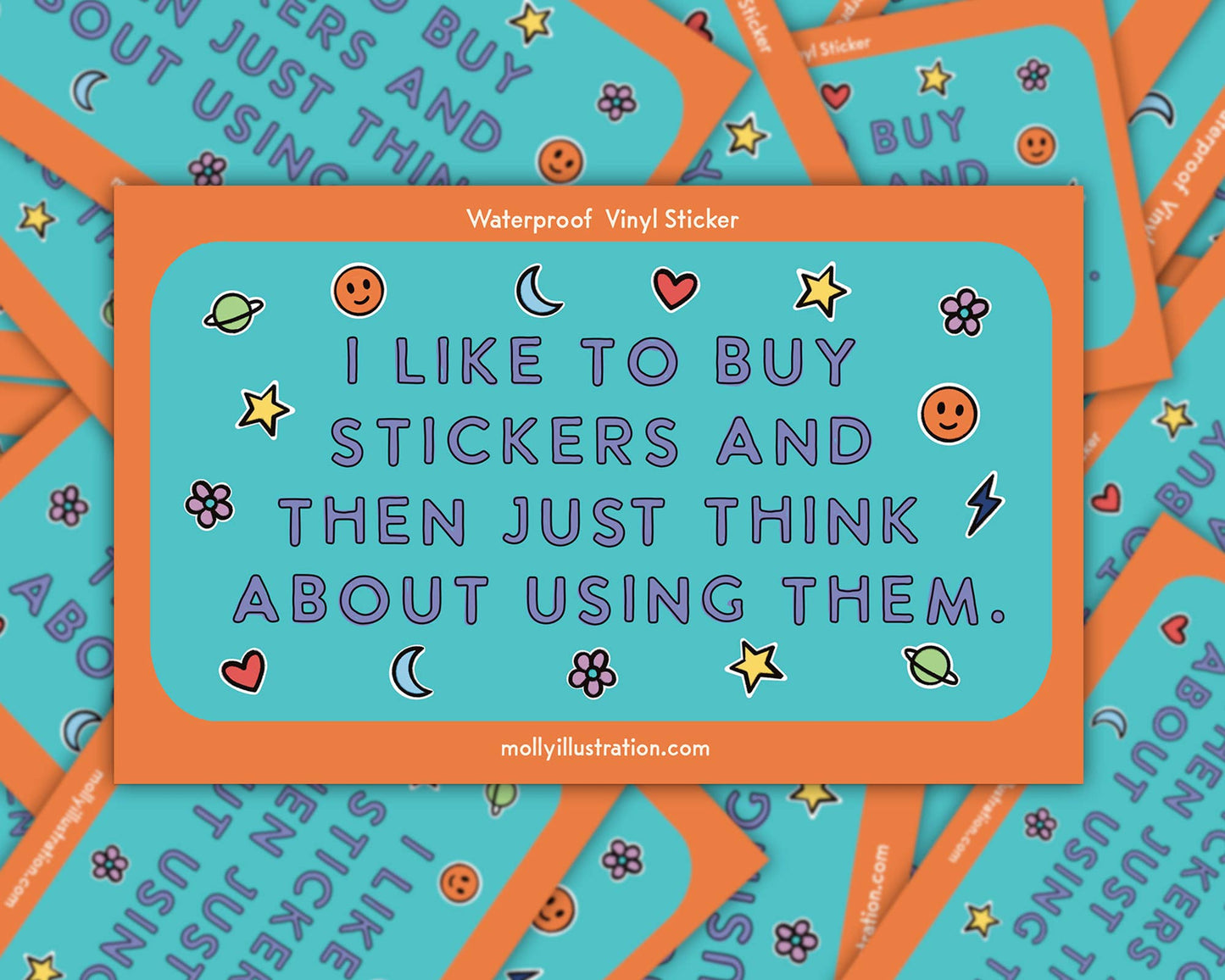 I Like to Buy Stickers Waterproof Vinyl Sticker