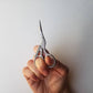 Classic stork hand embroidery scissors