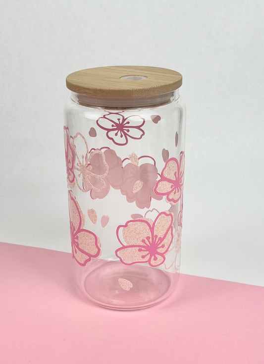 Cherry Blossom Glass Cup