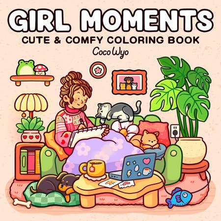 Girl Moments Coco Wyo Coloring Book