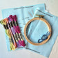 Beginner Butterfly Sampler hand embroidery kit