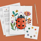 All-in-One Beginner Watercolor Paint Set- Ladybug- Diy Craft