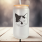 Pet Portrait Personalized Glass Tumbler