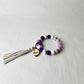 Purple Keychain Wristlet
