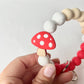 Groovy Mushroom Keychain Wristlet