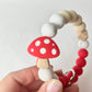 Groovy Mushroom Keychain Wristlet