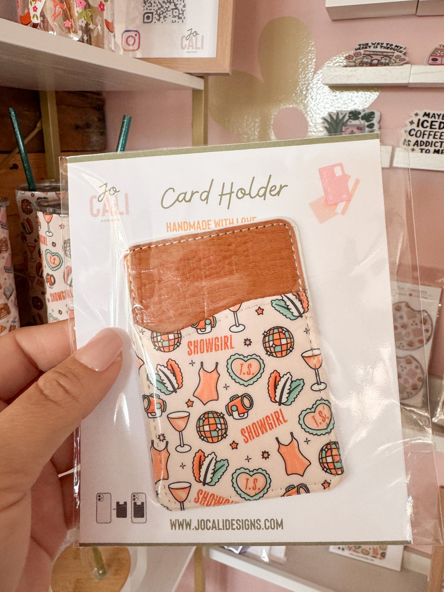 Showgirl Trio Set – Tumbler, Car Coasters & Phone Wallet