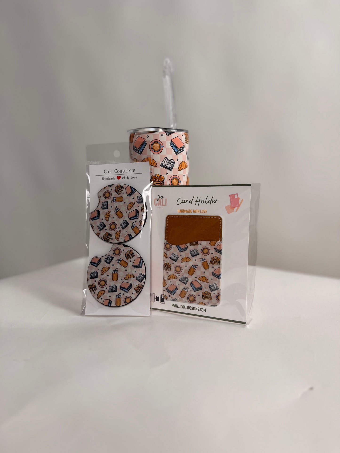 Brunch Trio Bundle – Tumbler, Car Coasters & Phone Wallet