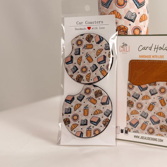 Brunch Vibes Car Coasters