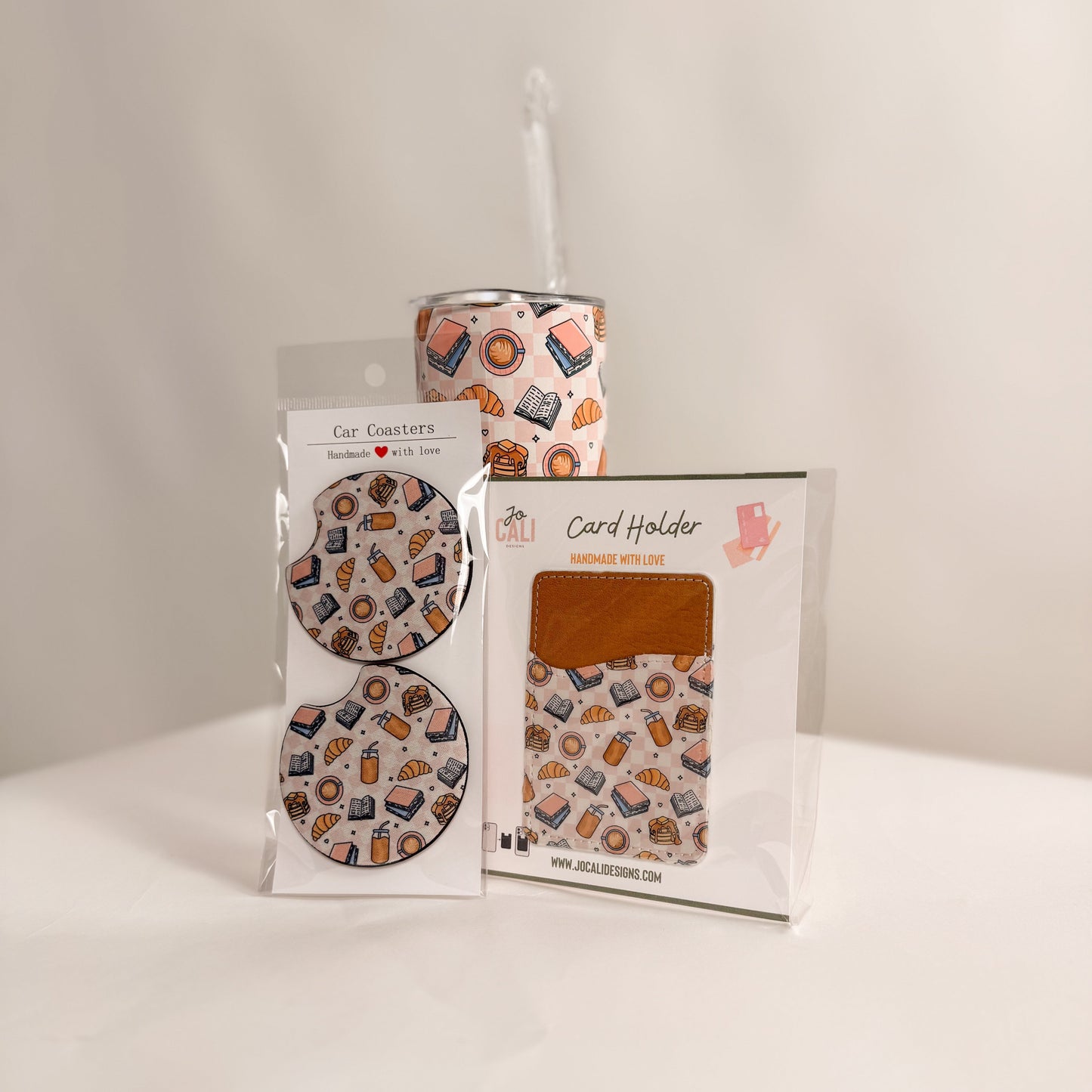 Brunch Trio Bundle – Tumbler, Car Coasters & Phone Wallet