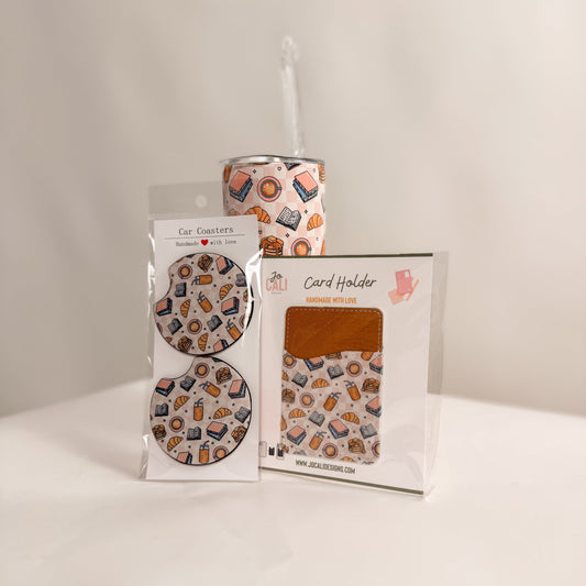 Brunch Trio Bundle – Tumbler, Car Coasters & Phone Wallet