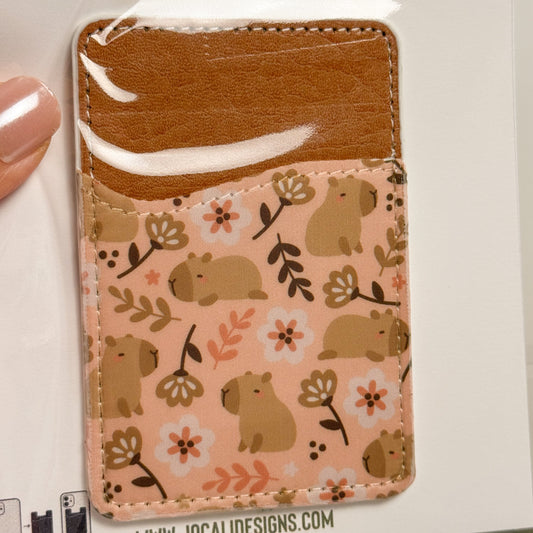 Cute Capybara Vibes Card Holder