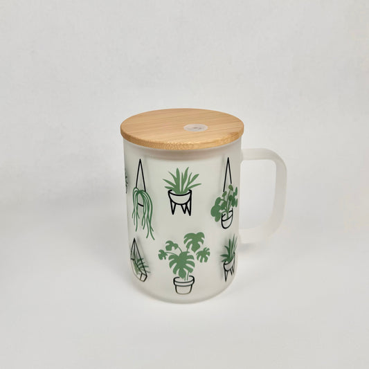 House Plant Glass Mug