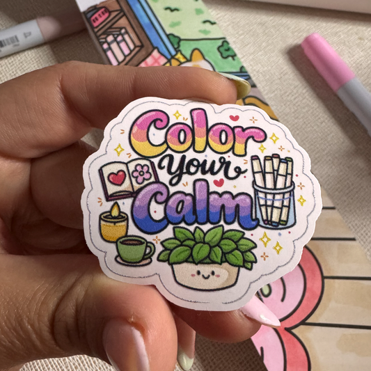 Color Your Comfort Sticker