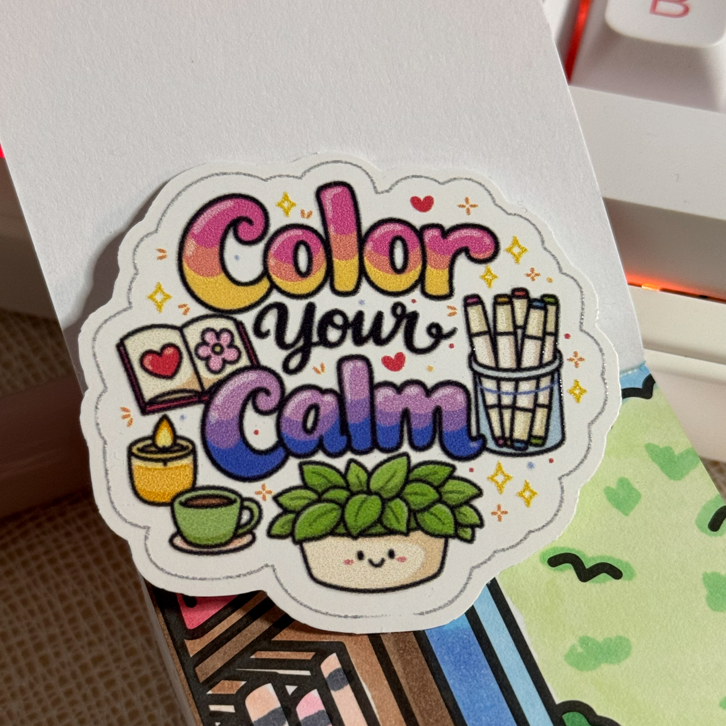 Color Your Comfort Sticker