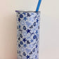 Coastal Blue Coquette Insulated Tumbler