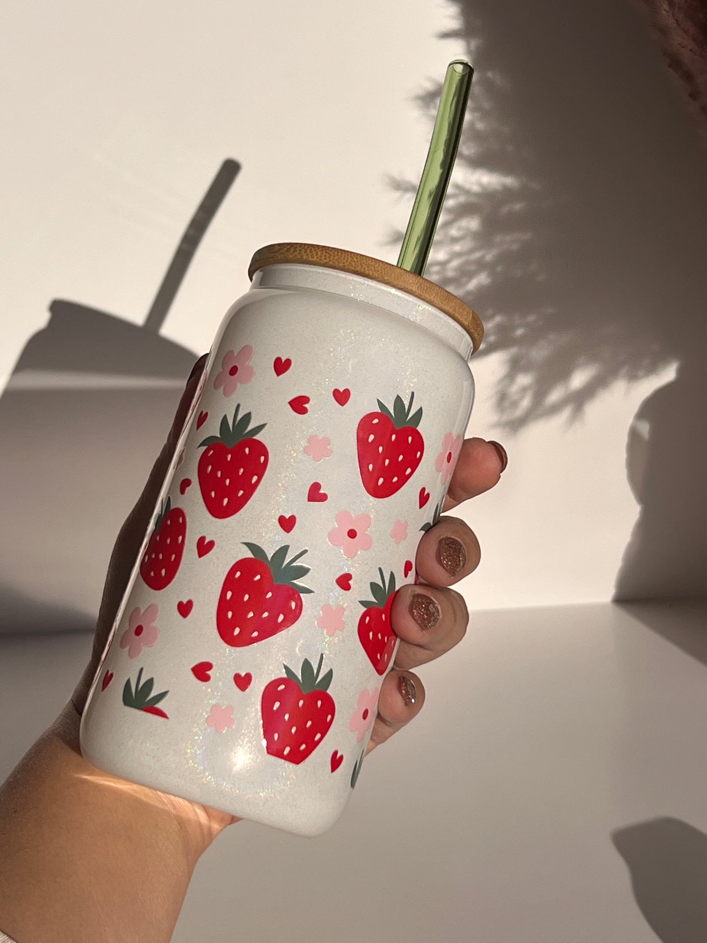 Strawberry Glass Cup