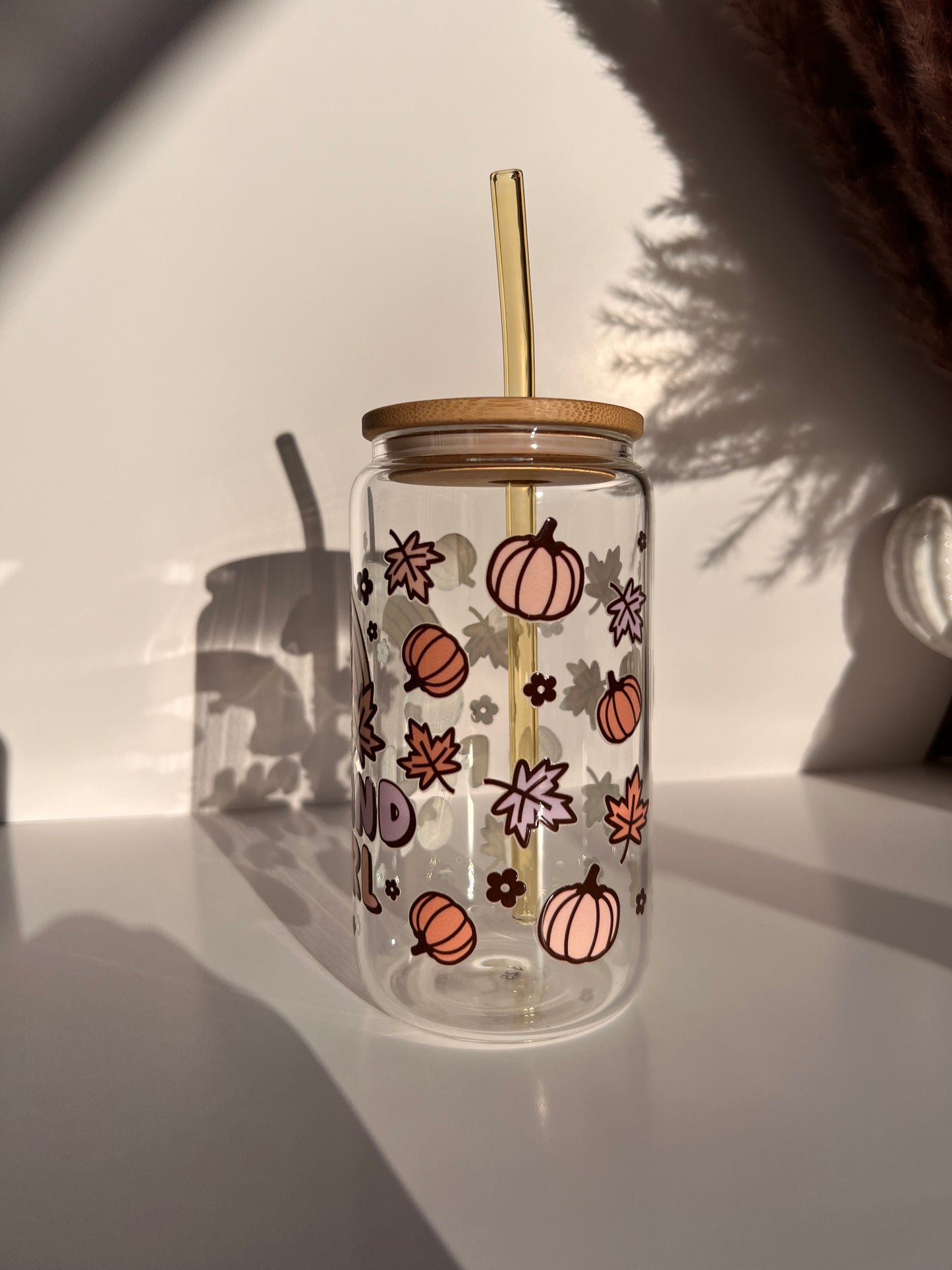 Fall Kind of Girl Glass Cup