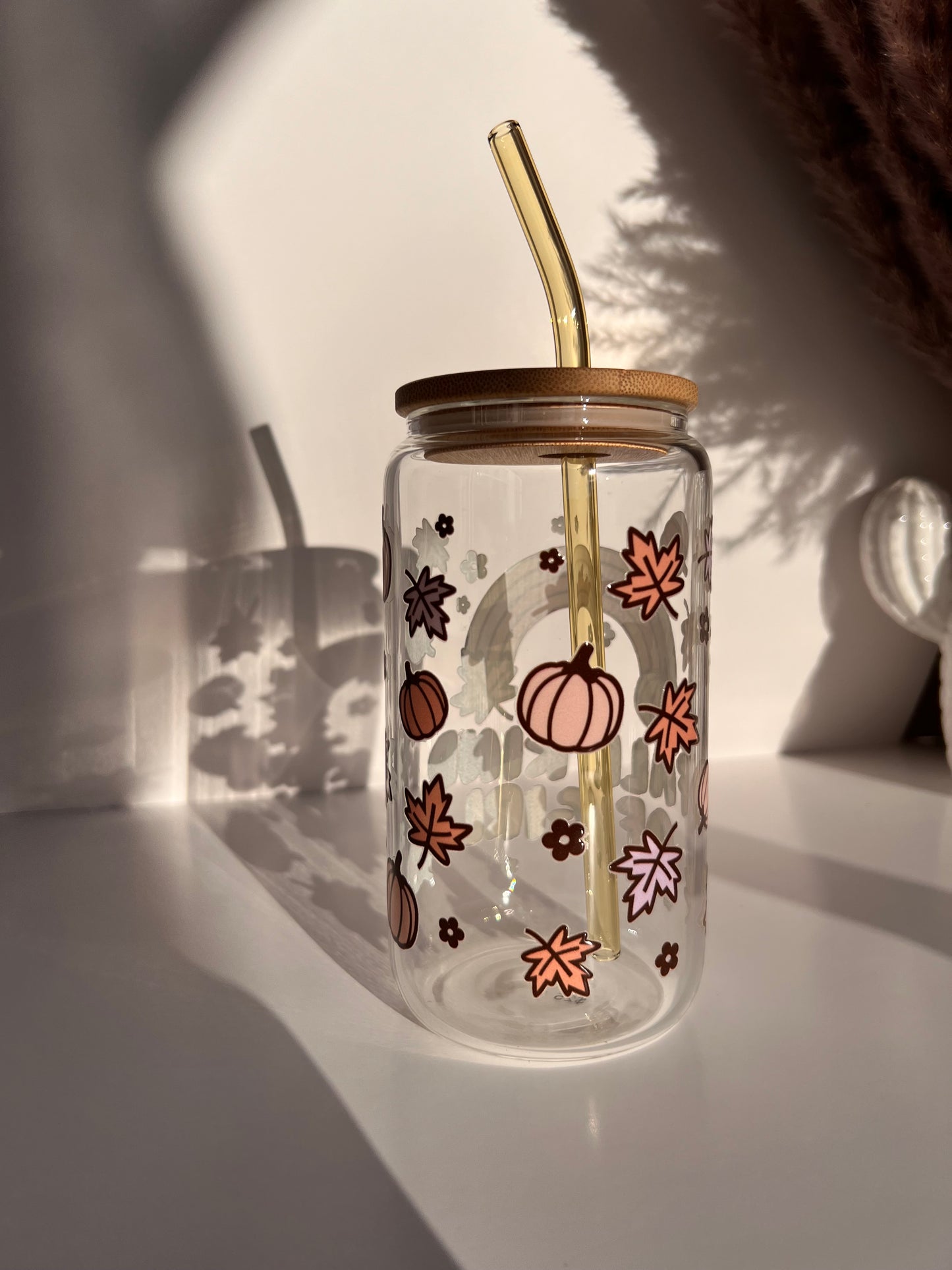 Fall Kind of Girl Glass Cup