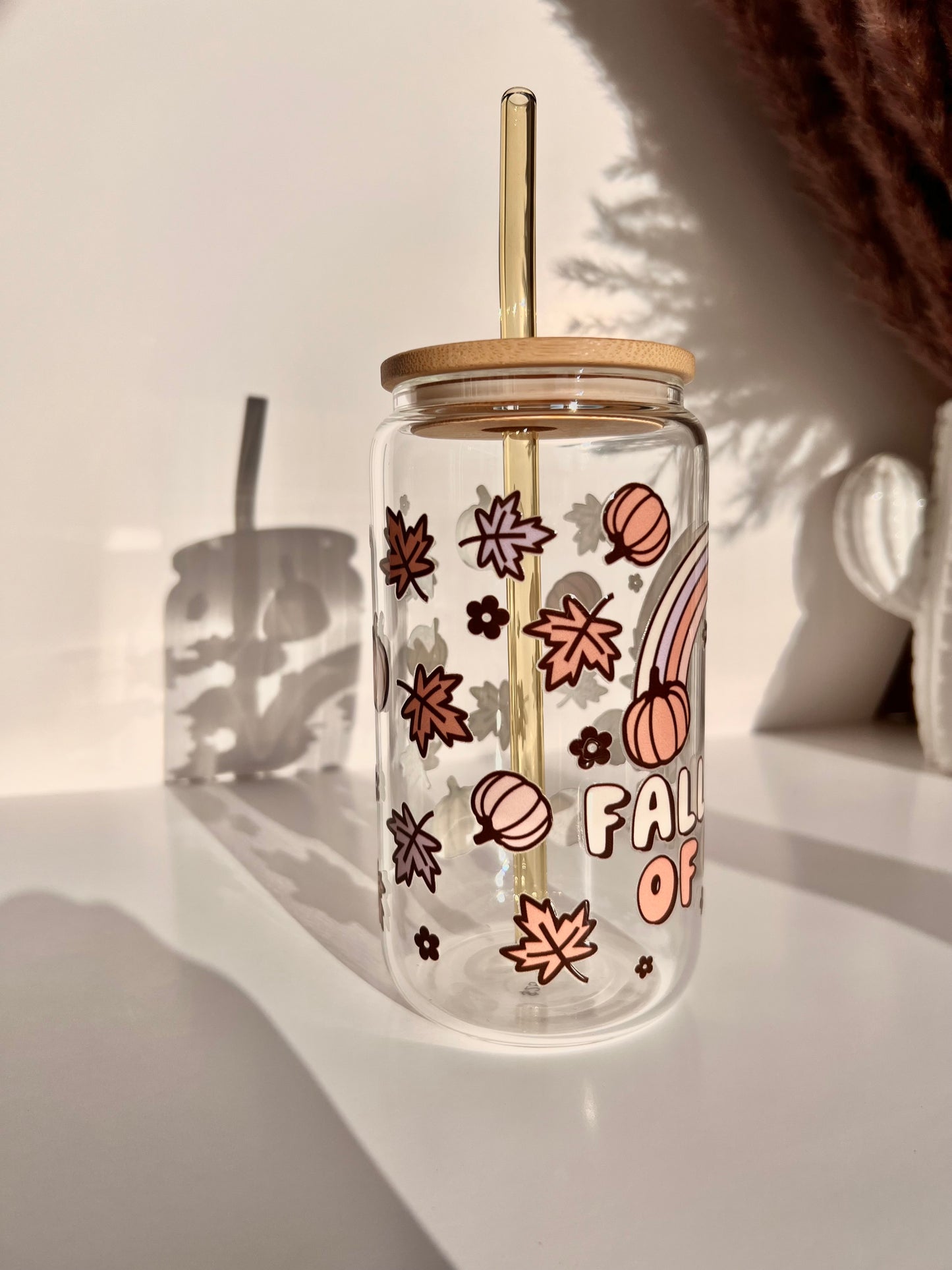 Fall Kind of Girl Glass Cup