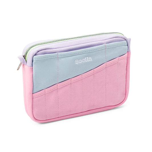 Soola Stationery Pouch- Pink & Blue
