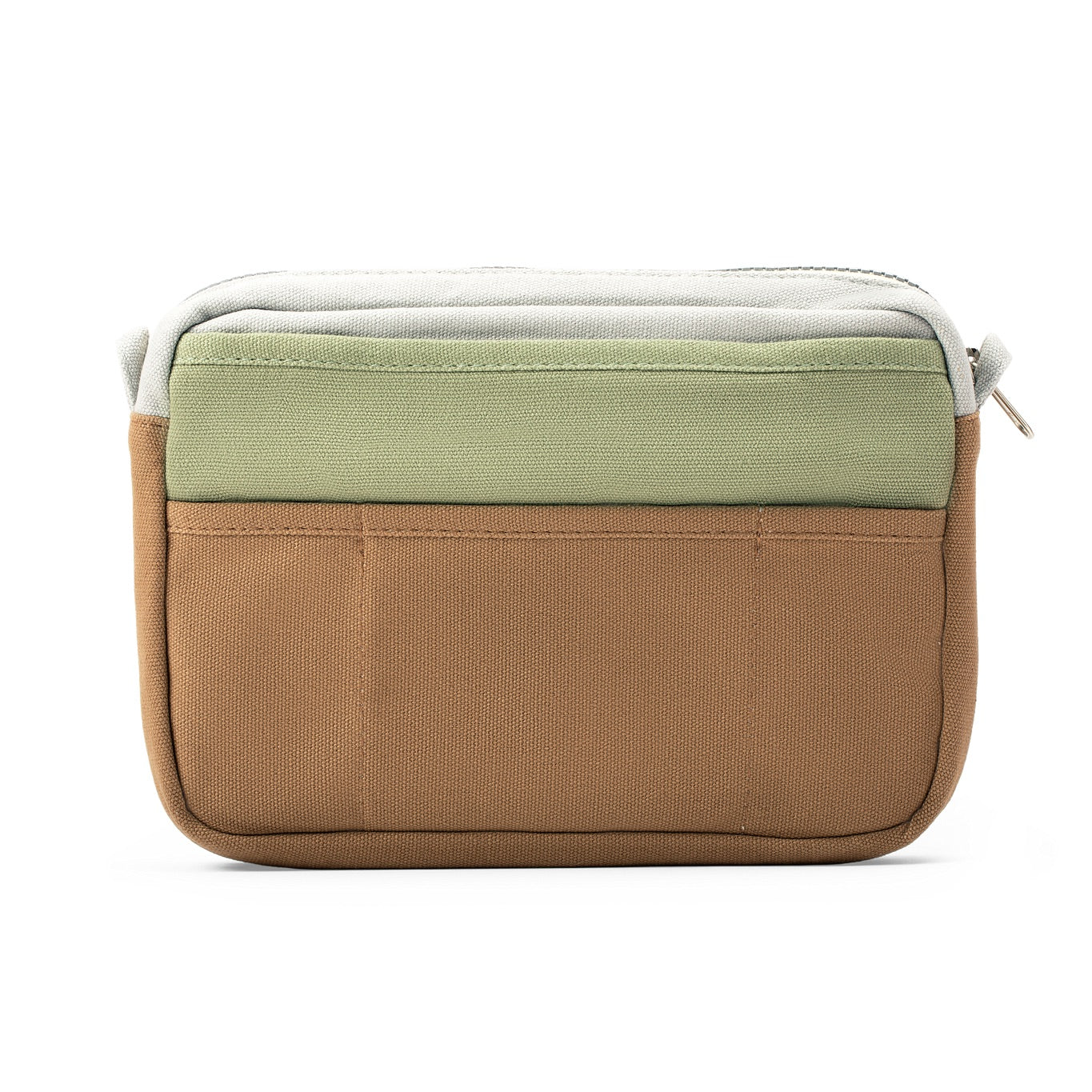 Soola Stationery Pouch- Green & Brown