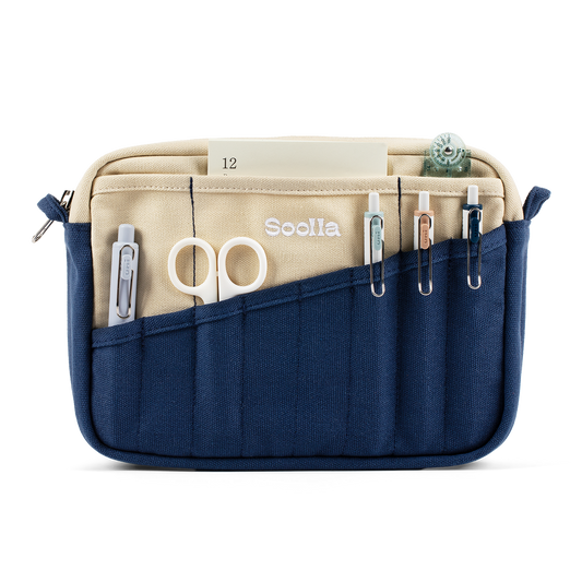 Soola Stationery Pouch- Marina