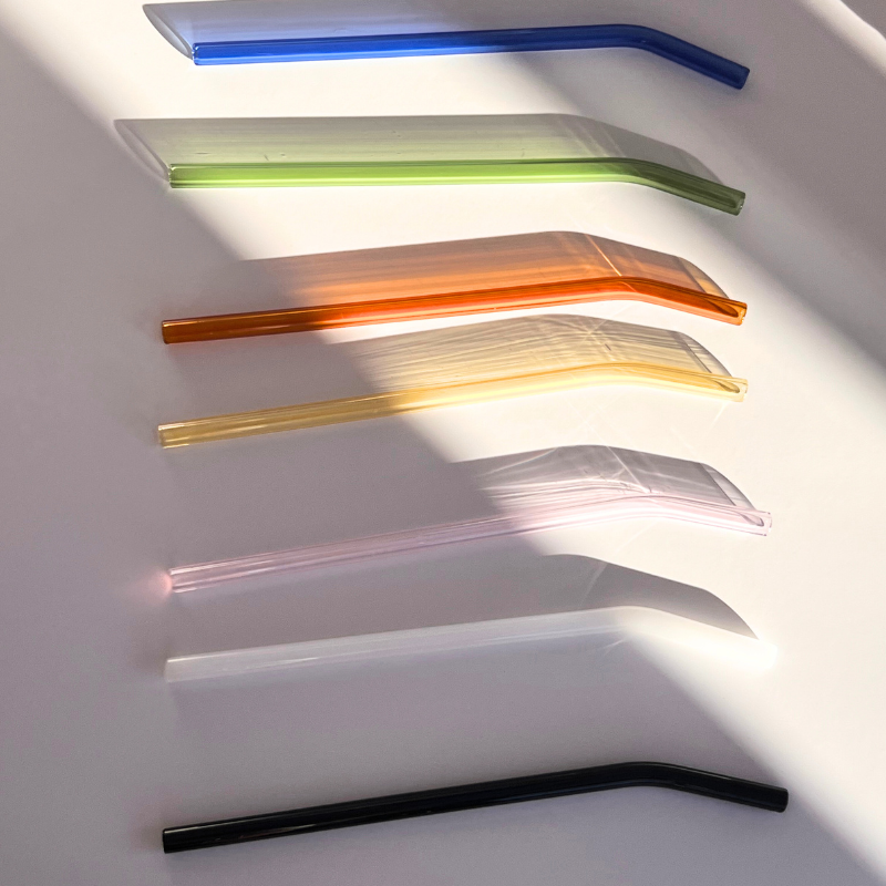 Color Glass Straws