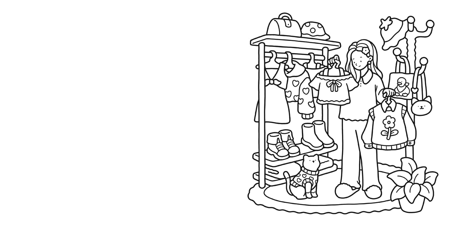 Girl Moments Coco Wyo Coloring Book