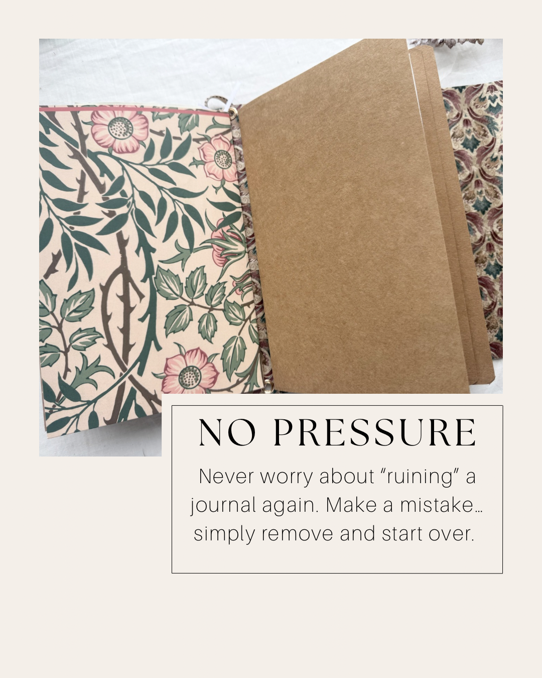 Handmade Refillable Journal + Ephemera