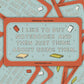 I Like to Buy Notebooks Waterproof Vinyl Sticker