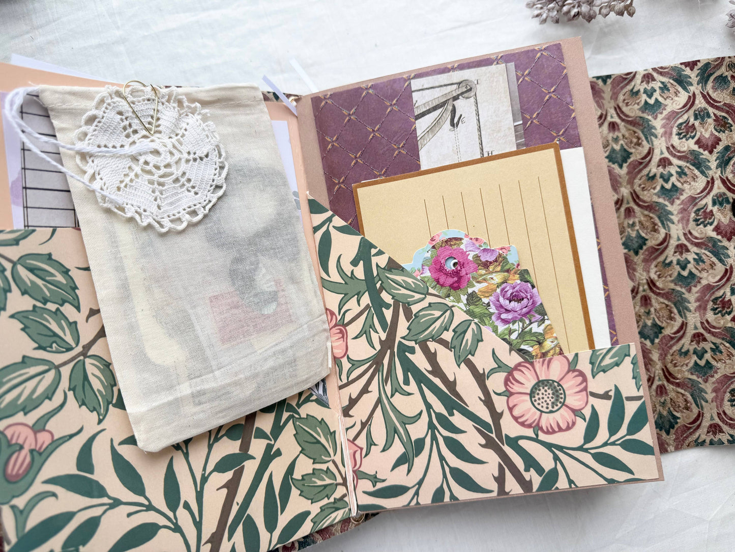 Handmade Refillable Journal + Ephemera