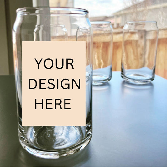 Custom Glass Cup Designed by You