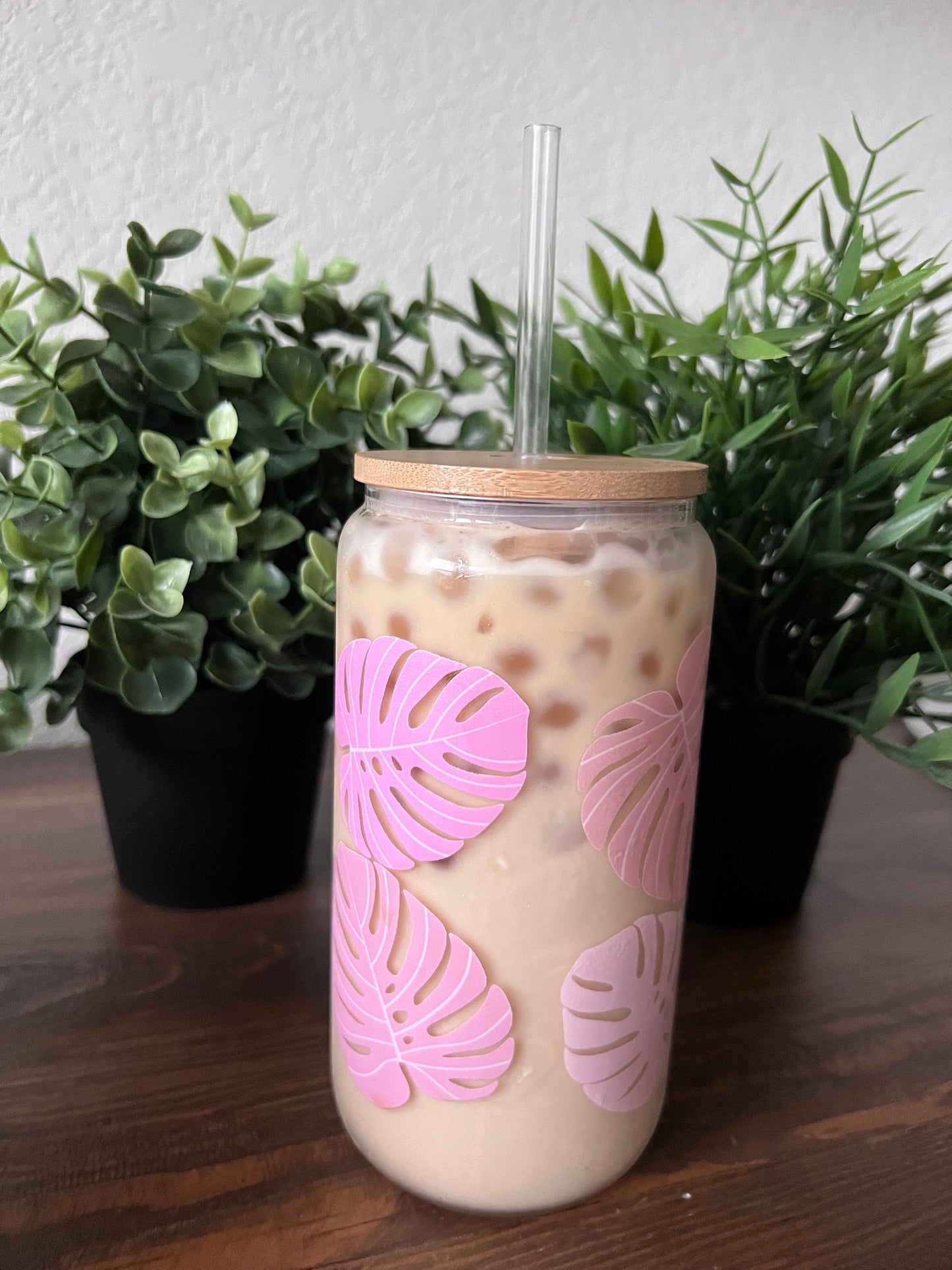 Pink Monstera Cup