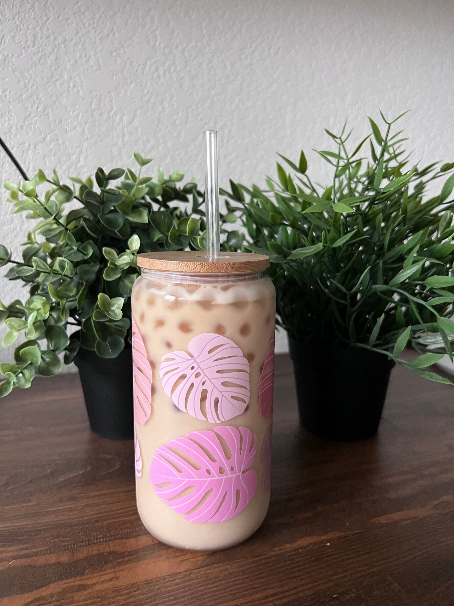 Pink Monstera Cup