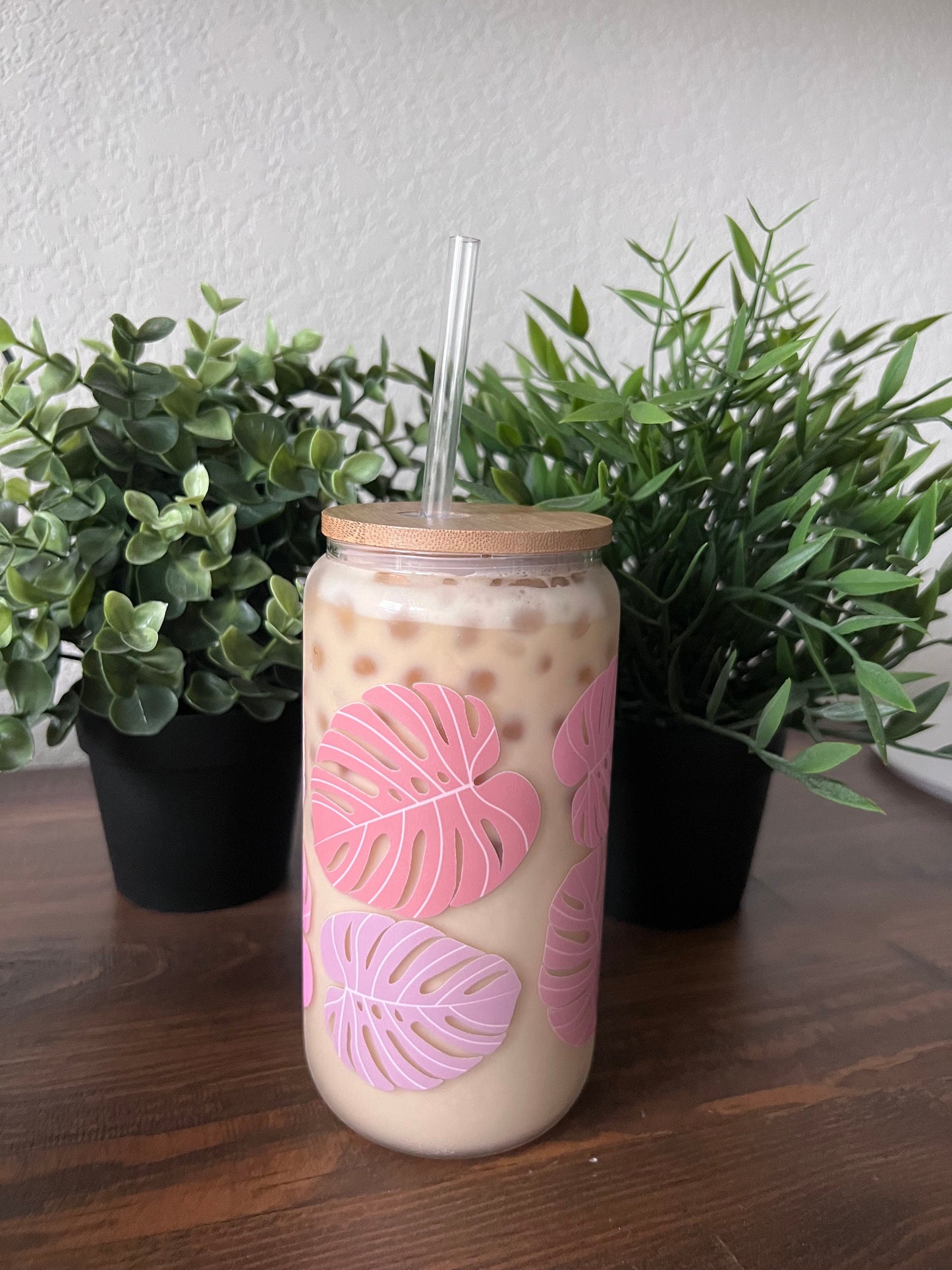 Pink Monstera Cup